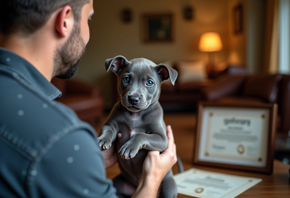 staffie bleu