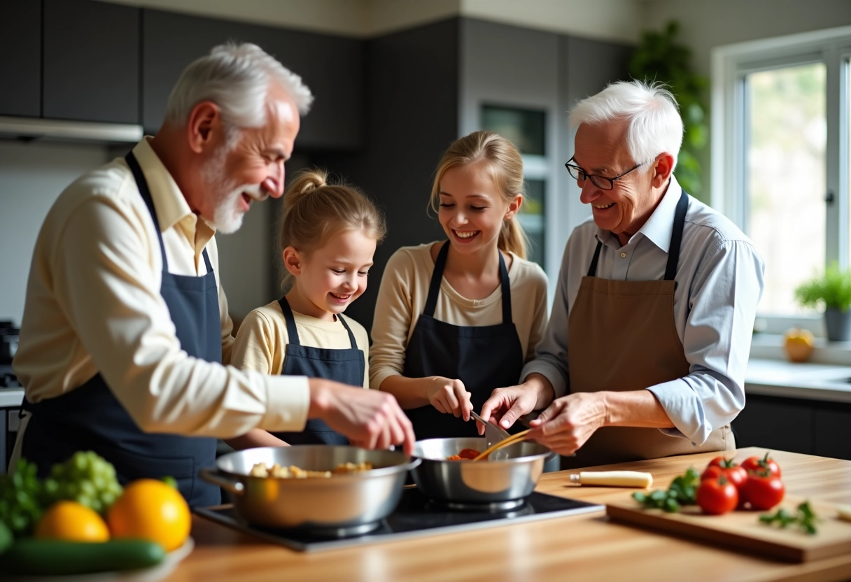 famille multigénérationnelle